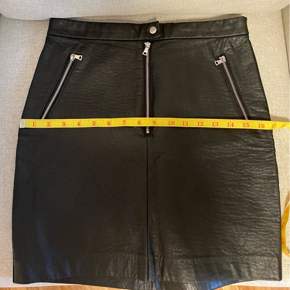 Dynamite Black Faux Leather High Waisted Skirt - Picture 4 of 7